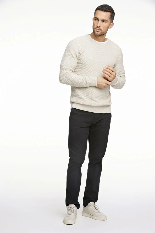 Lindbergh Cable knit jumper Sand