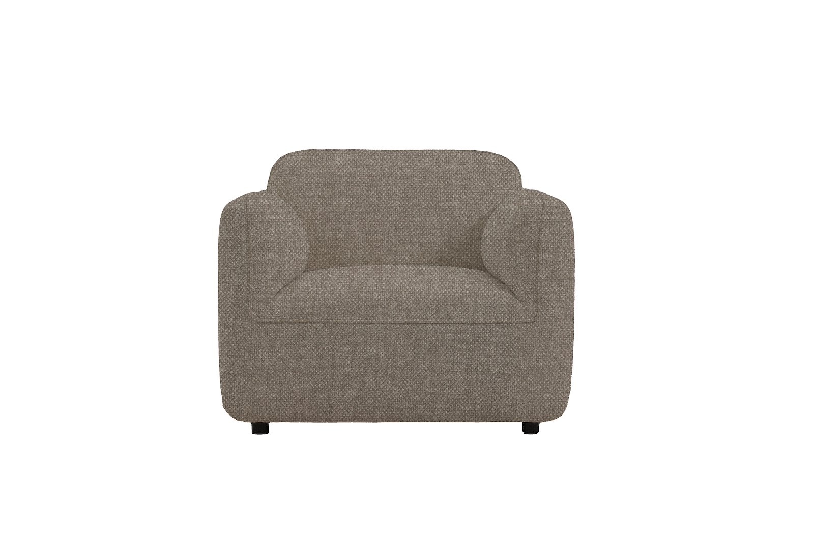 Fluff Hvilestol Tekstil Storm 09 Grey med sorte ben