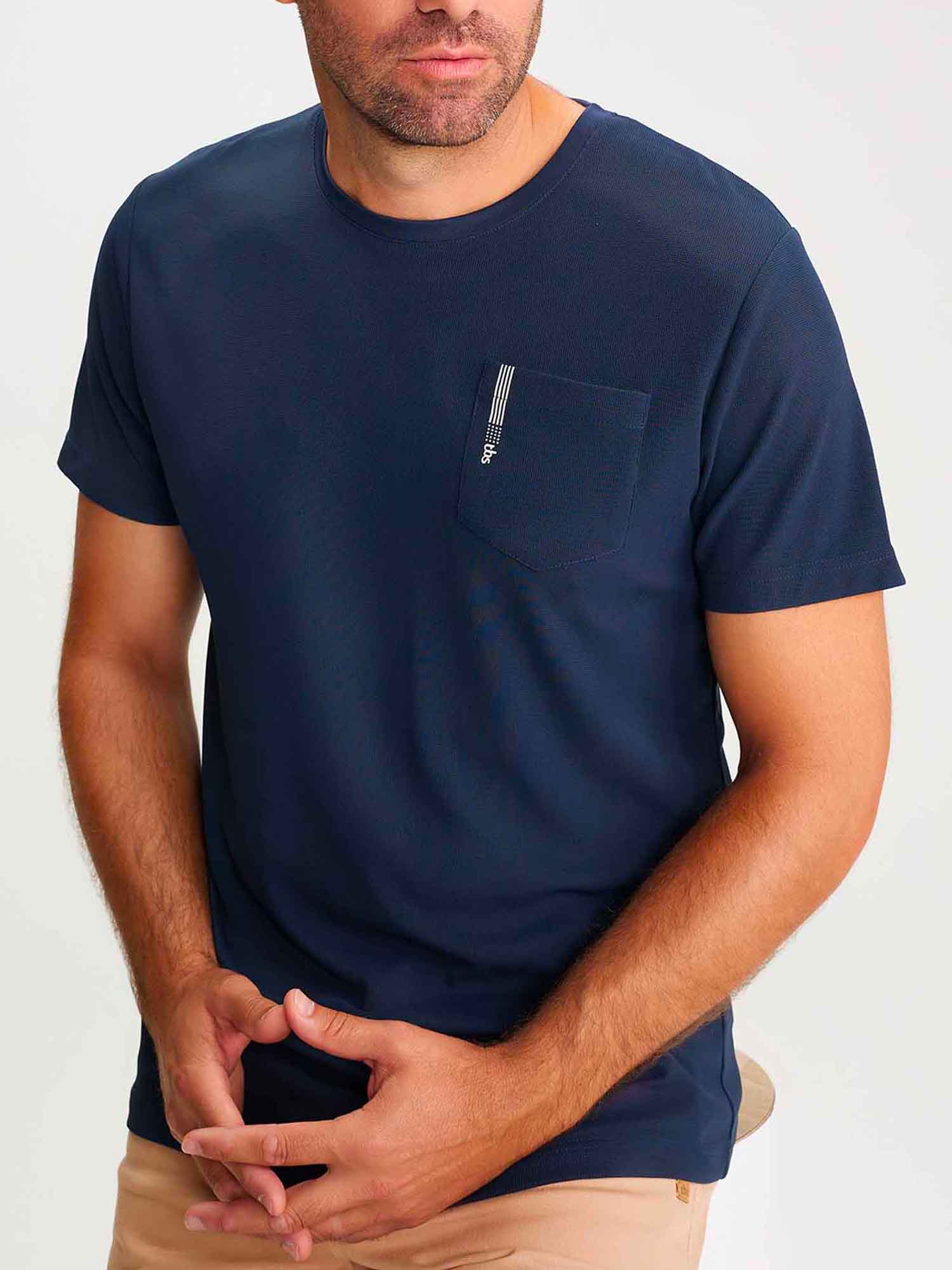 Tee Shirt Homme  Manches Courtes Navy
