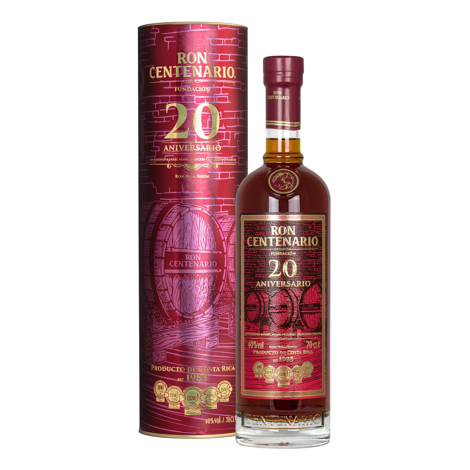Ron Centenario Fundacion Rum 20 Jahre 40,0 % vol 0,7 Liter
