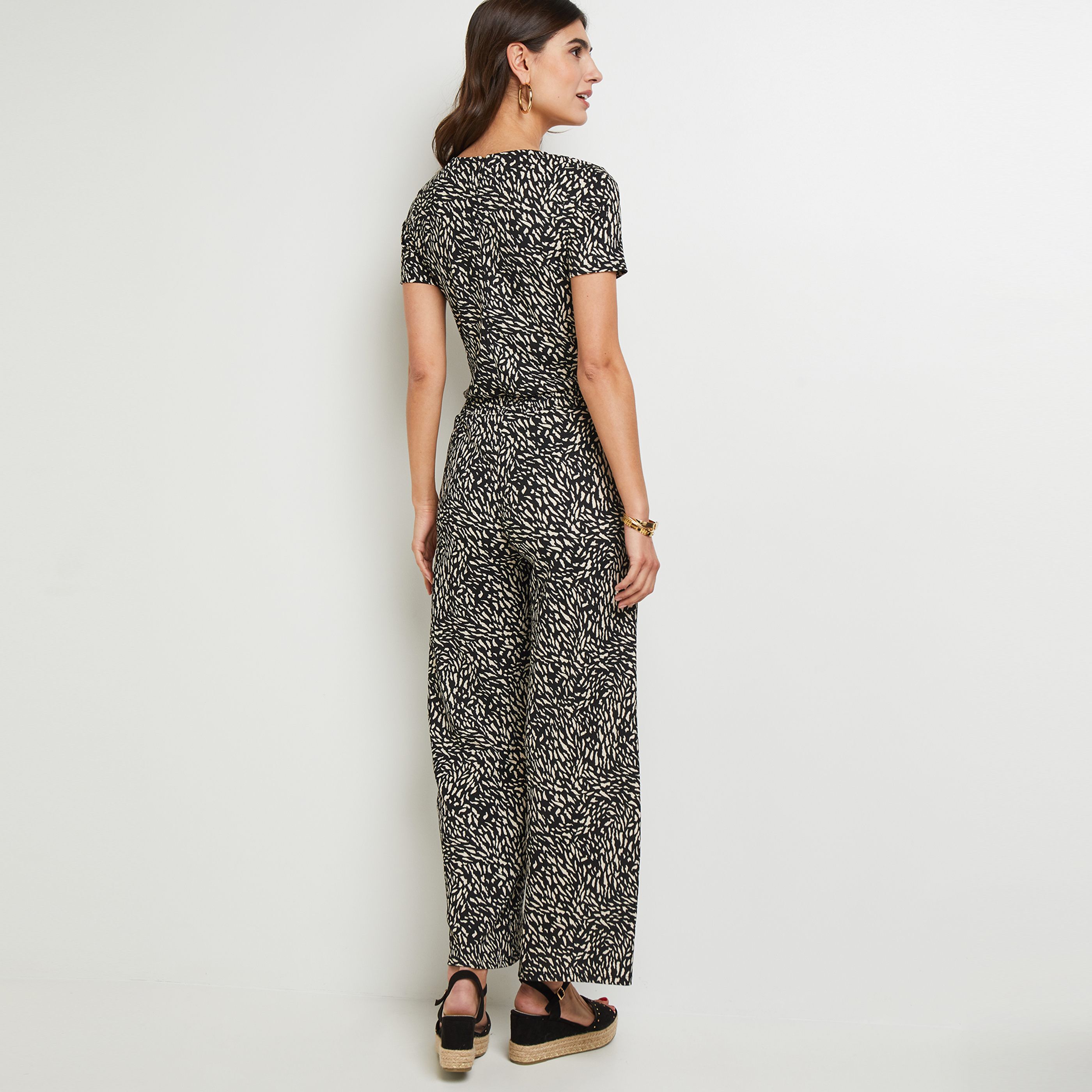 Combinaison imprimée femme - NOIR