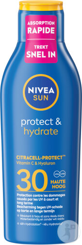 Nivea Sun Protect & Hydrate Lait Protecteur IP30 Protection Immédiate 48h Hydratation 200ml