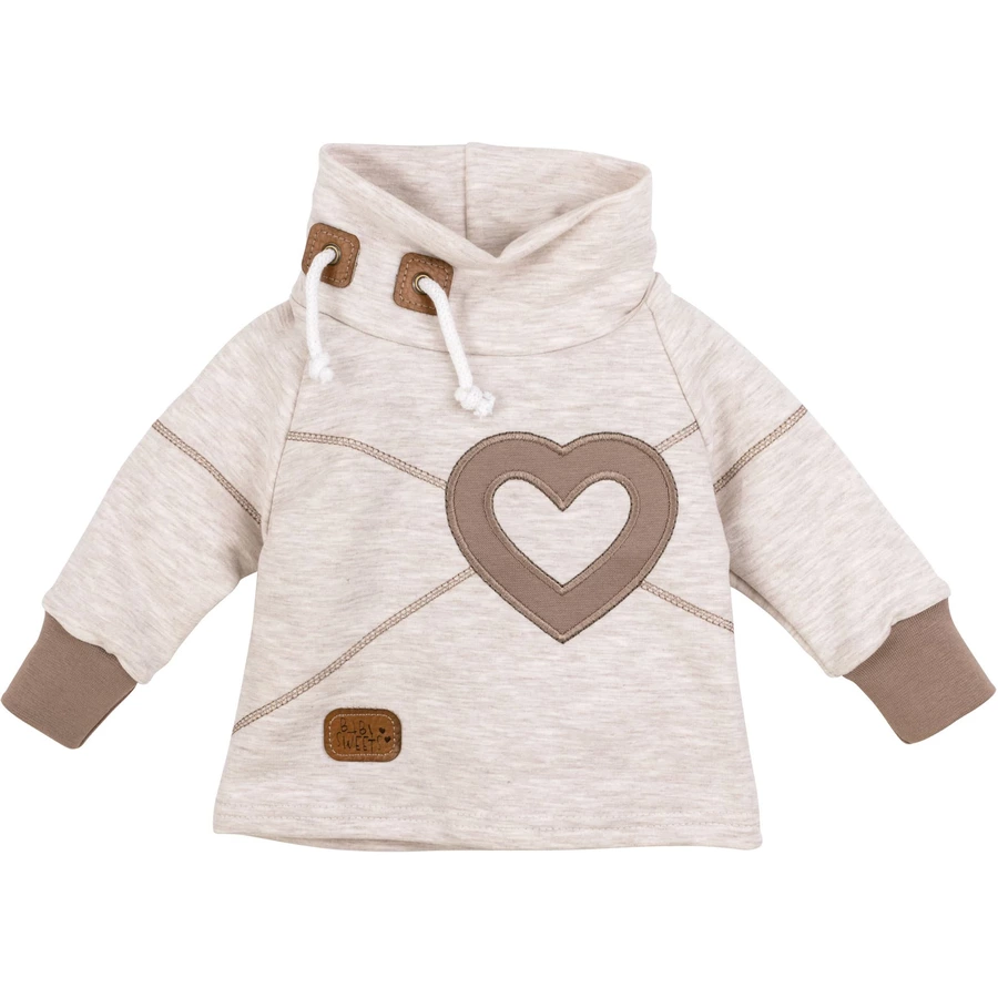 Baby Sweets 2tlg Set Shirt + Hose Patchwork Herzen beige