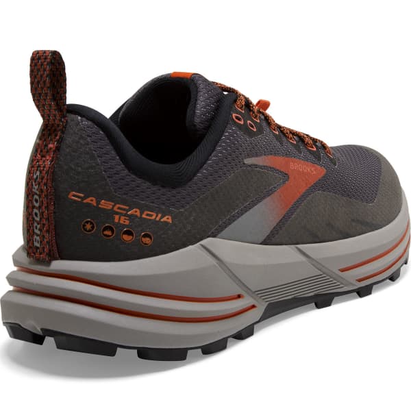 Chaussure trail BROOKS CASCADIA 16 GORE-TEX BLACK/EBONY/CINNABAR