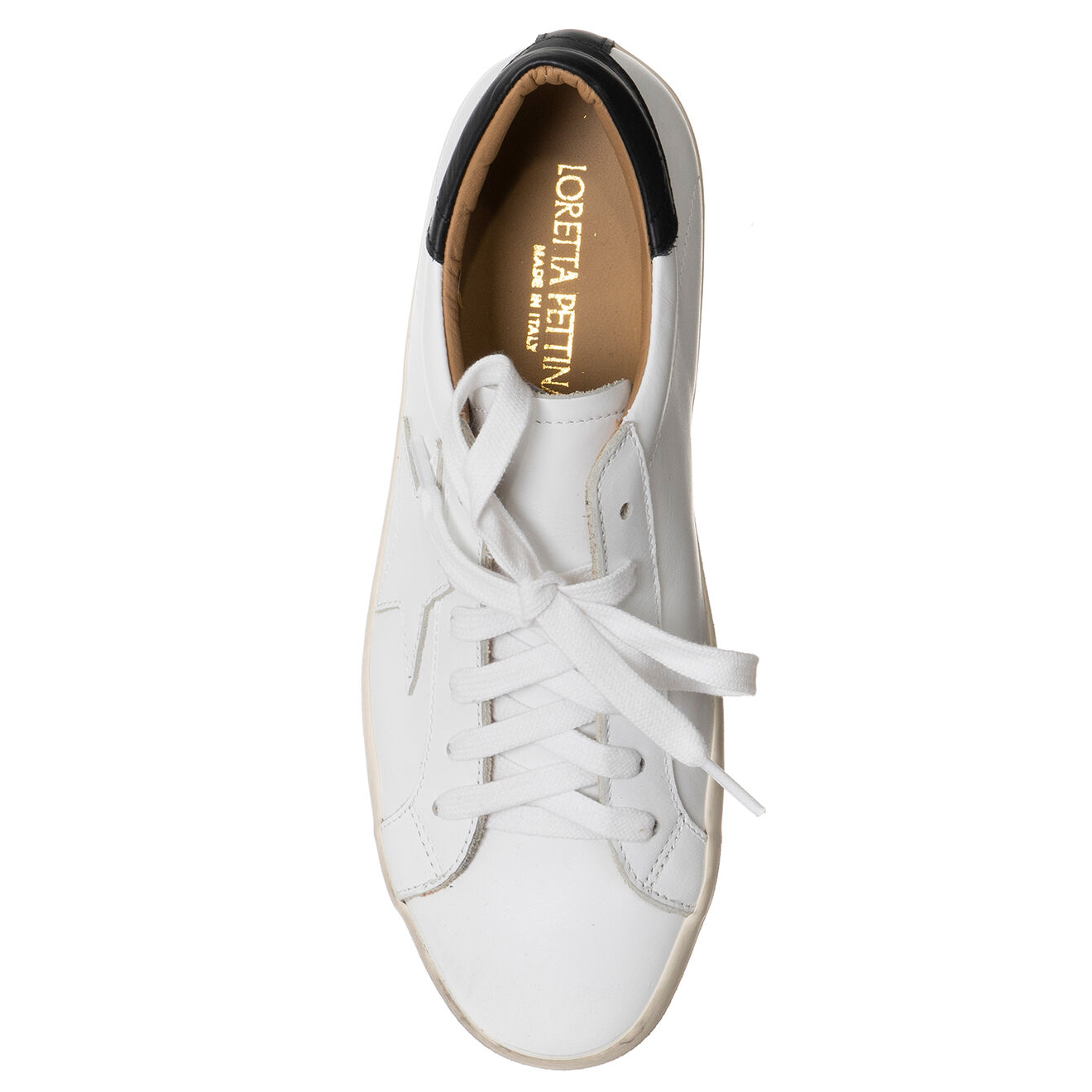 Loretta Pettinari Baskets en Cuir blanches