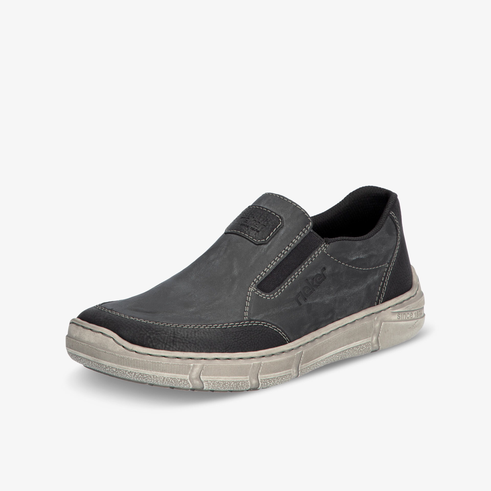 Rieker Herren Slipper Schwarz - Bequeme Schuhe für Herren | reno.de