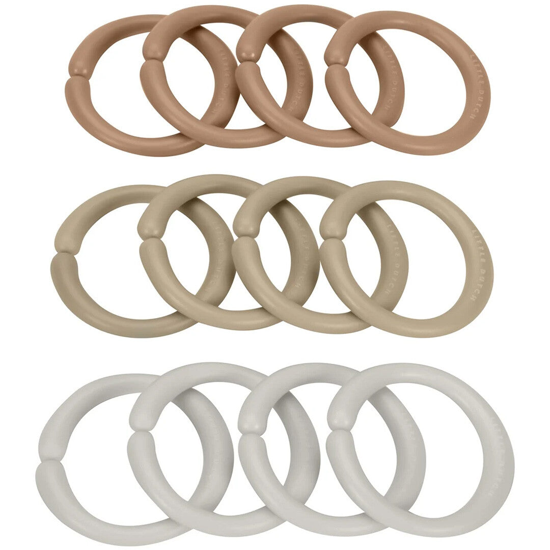 Little dutch speelgoedringen beige - 12st