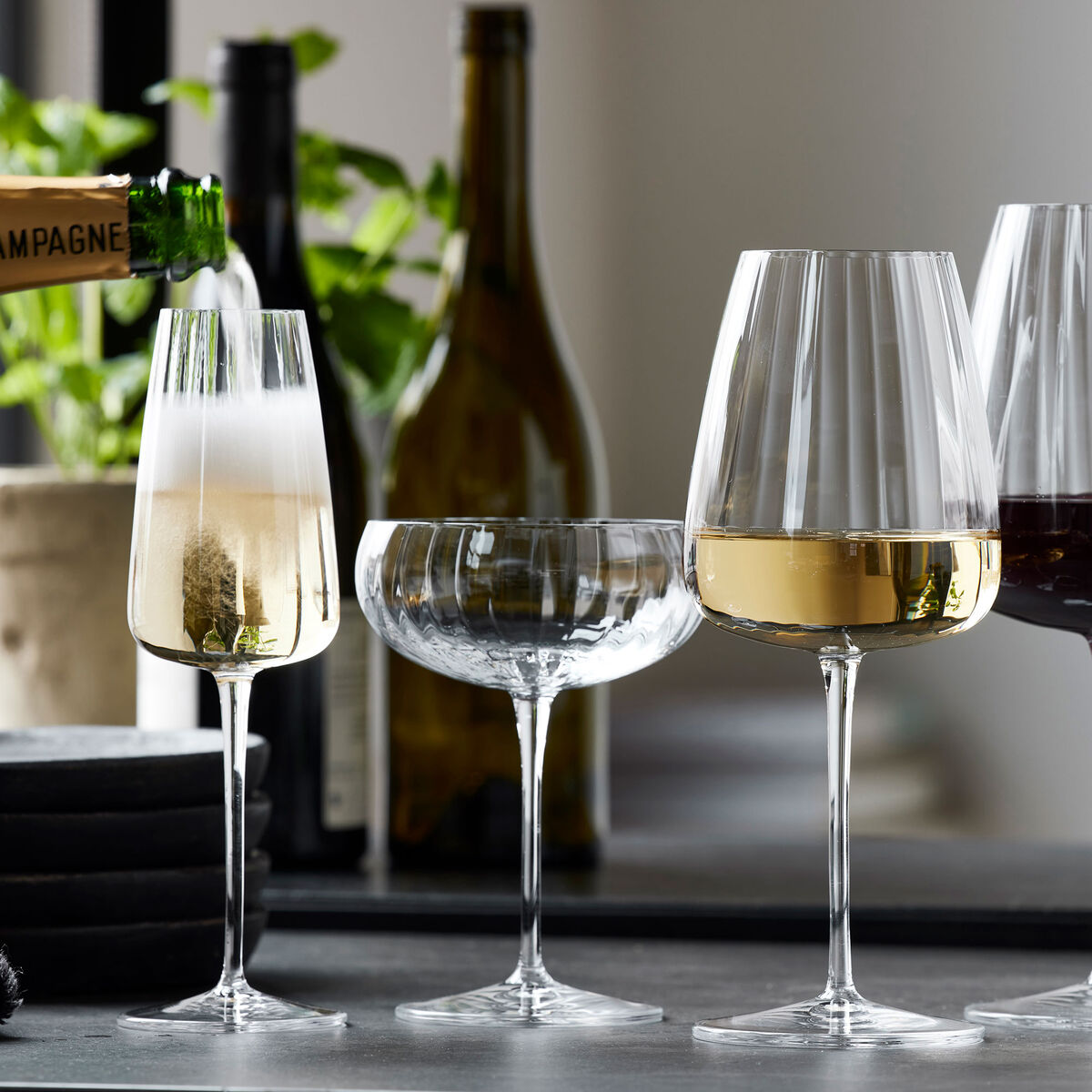 Luigi Bormioli Optica champagneglass 21 cl 4-pakning