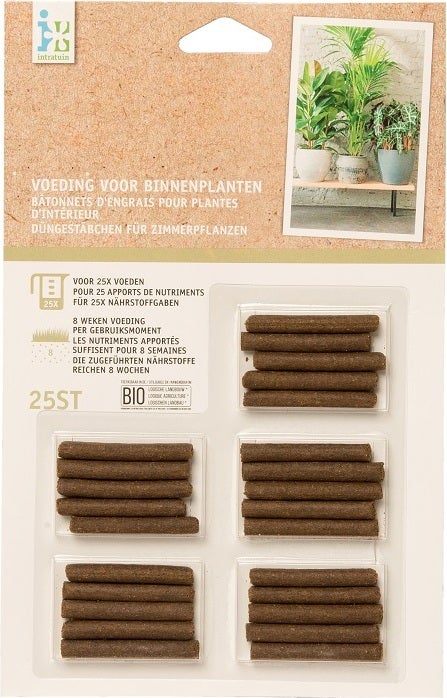 Intratuin binnenplantenvoeding Bio 25 staafjes