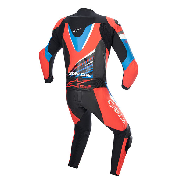 Alpinestars - Combinaison Honda GP Force Noir / Turquoise / Rouge fluo