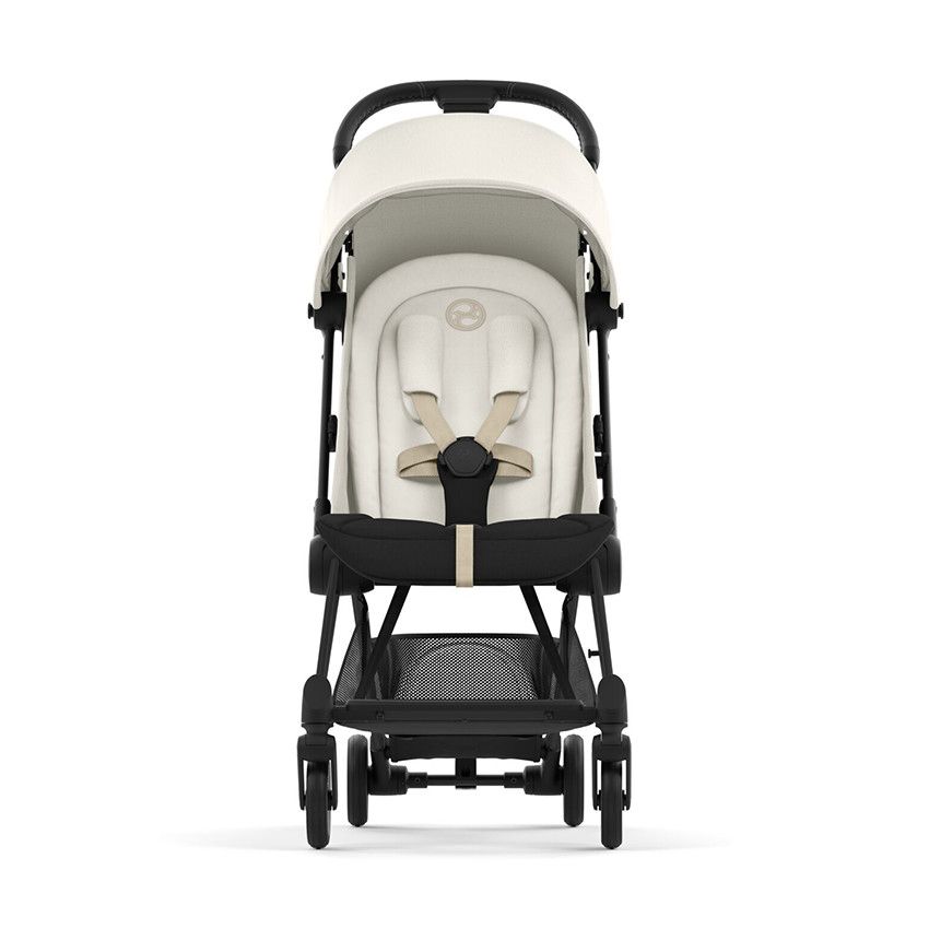Poussette ultra-compacte Coya matt black/off white - Ecru