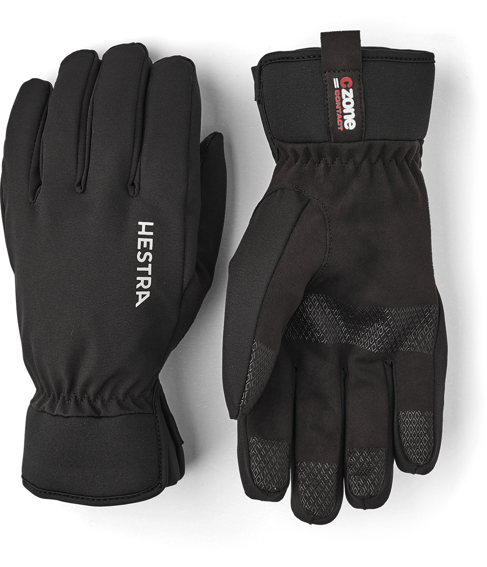 Hestra Czone Contact 5 Finger Cykelhandske Sort