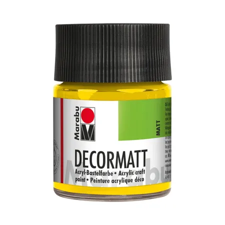 Marabu Decormatt Acryl, gelb, 50 ml