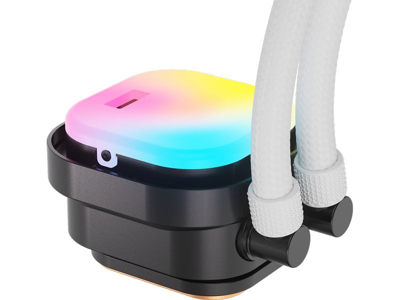 Corsair Wasserkühlung ICUE Link Titan 360 RX RGB Weiss CPU-Flüssigkeitskühler mit RX120 RGB-Lüftern