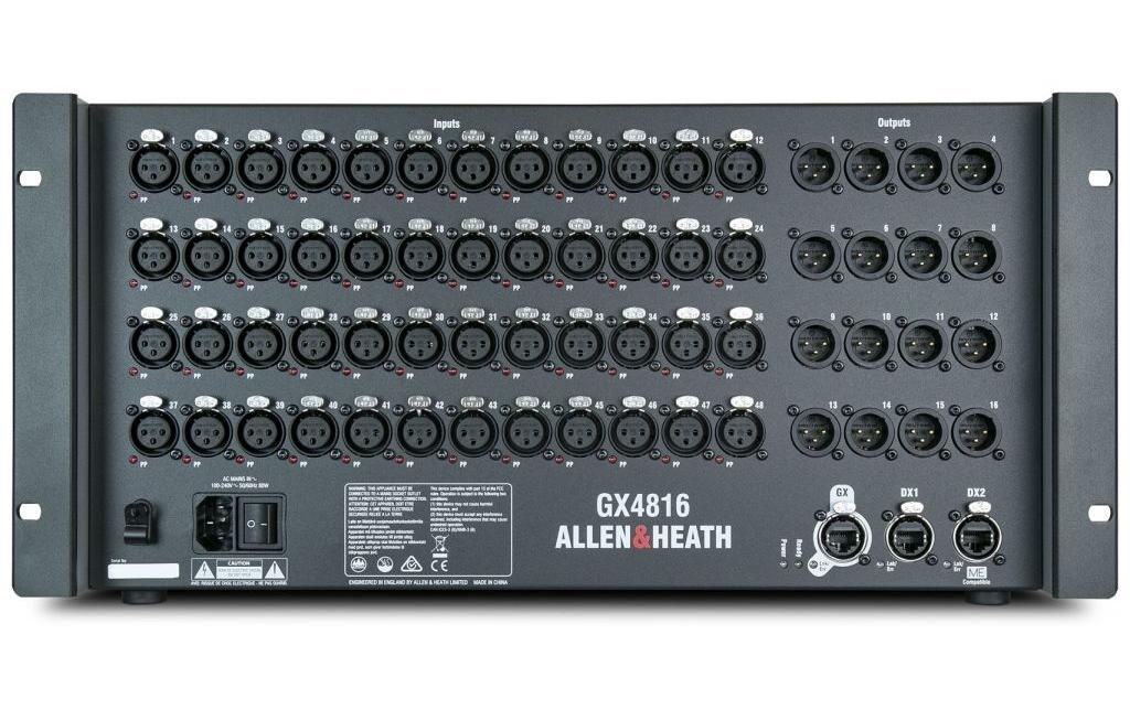 GX4816 AudioRack<br>Tragbarer GX-Expander mit 48 XLR-Eingängen und 16 XLR-Ausgängen
