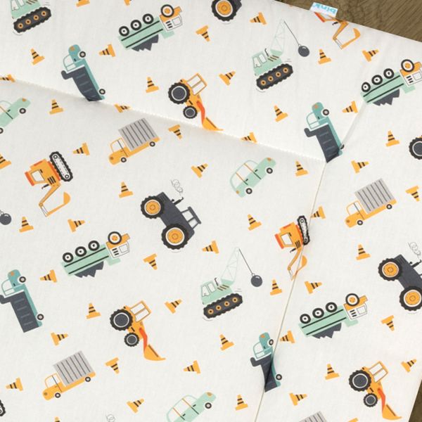 Bink Bedding Bram Boxkleed - 71 x 122 cm - Voertuigenprint