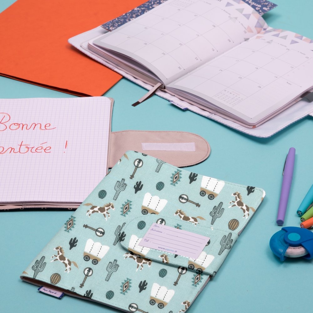 Protège Carnet De Santé Bleu Western