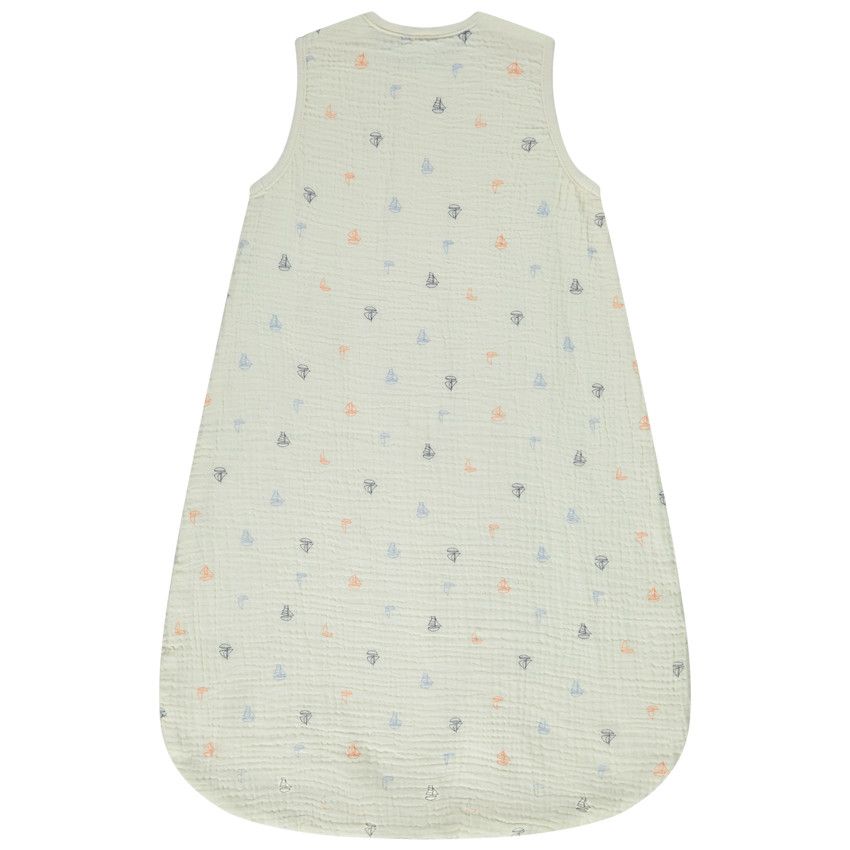Gigoteuse double gaze TOG 1 imprimé voiliers pour bébé garçon - Ecru