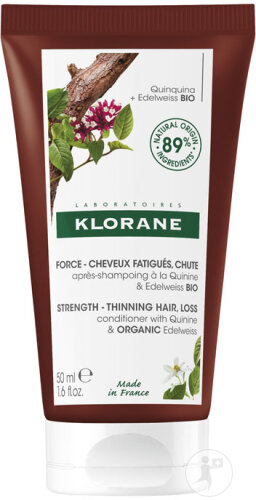 Klorane Quinine & Edelweiss Bio Après-Shampoing Fortifiant & Stimulant Chute De Cheveux 50ml