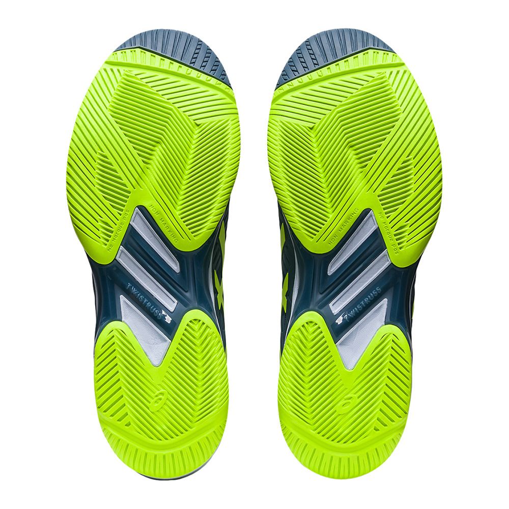 Asics SOLUTION SPEED™ FF 2 - Chaussures tennis Homme steel blue/hazard green
