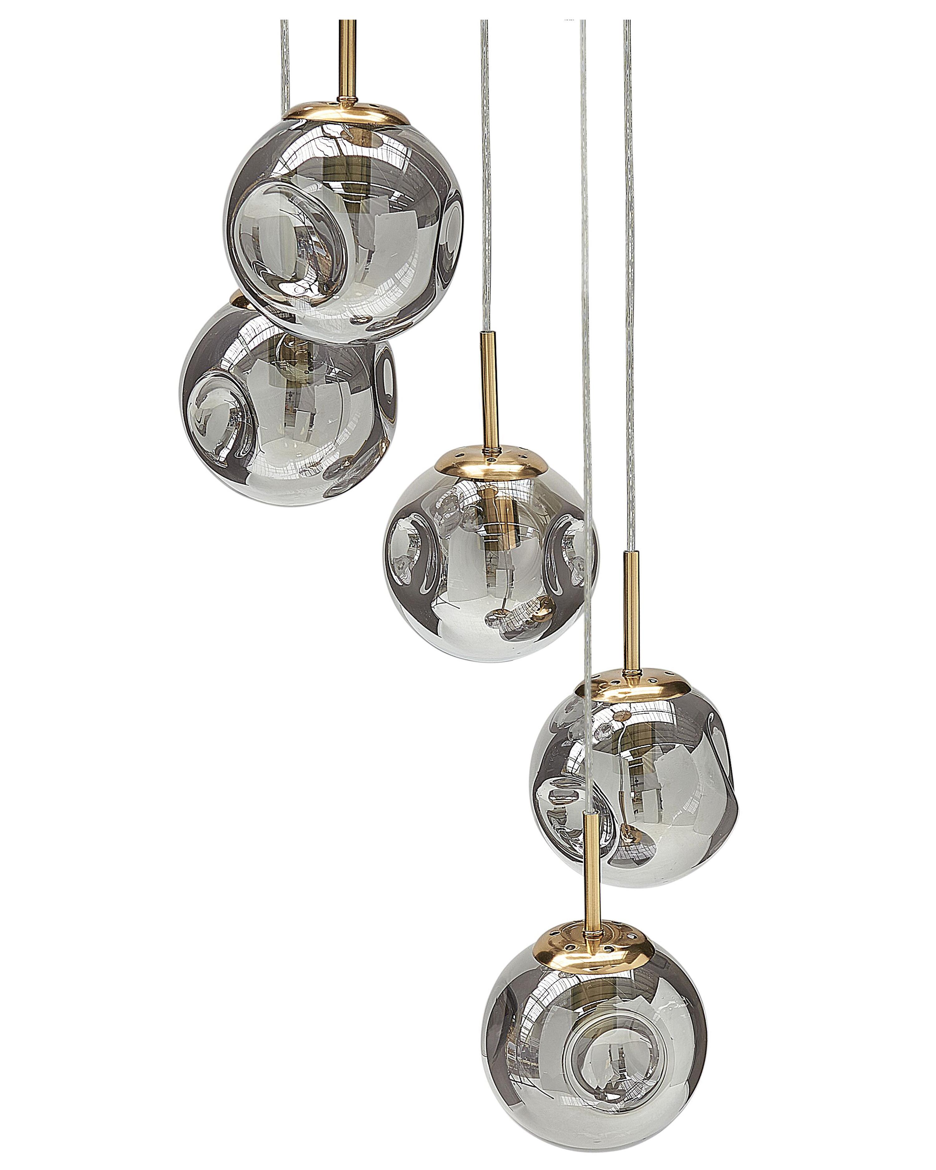 Hanglamp RALFES Glas Messing