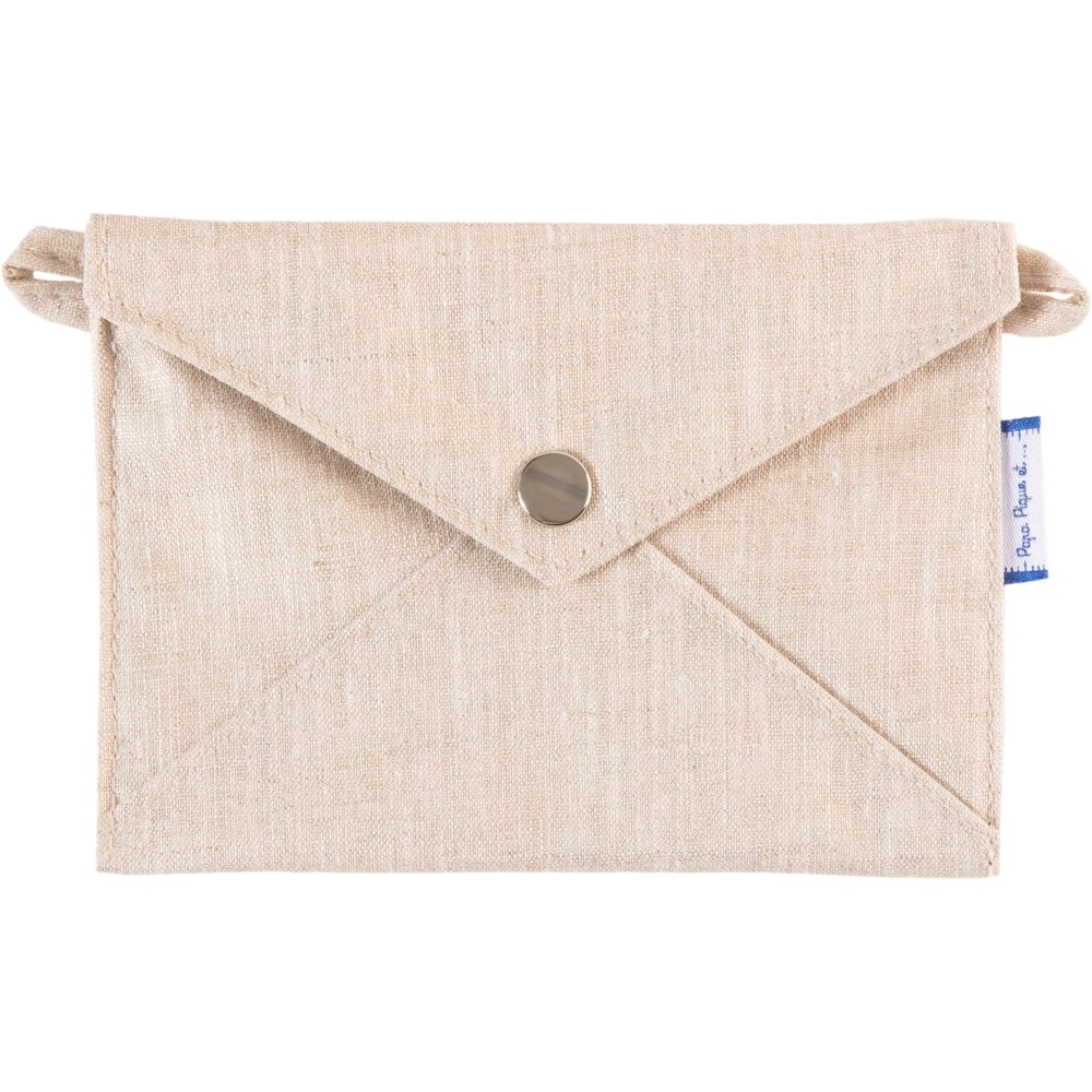 Petite Pochette Enveloppe Lin Pailleté