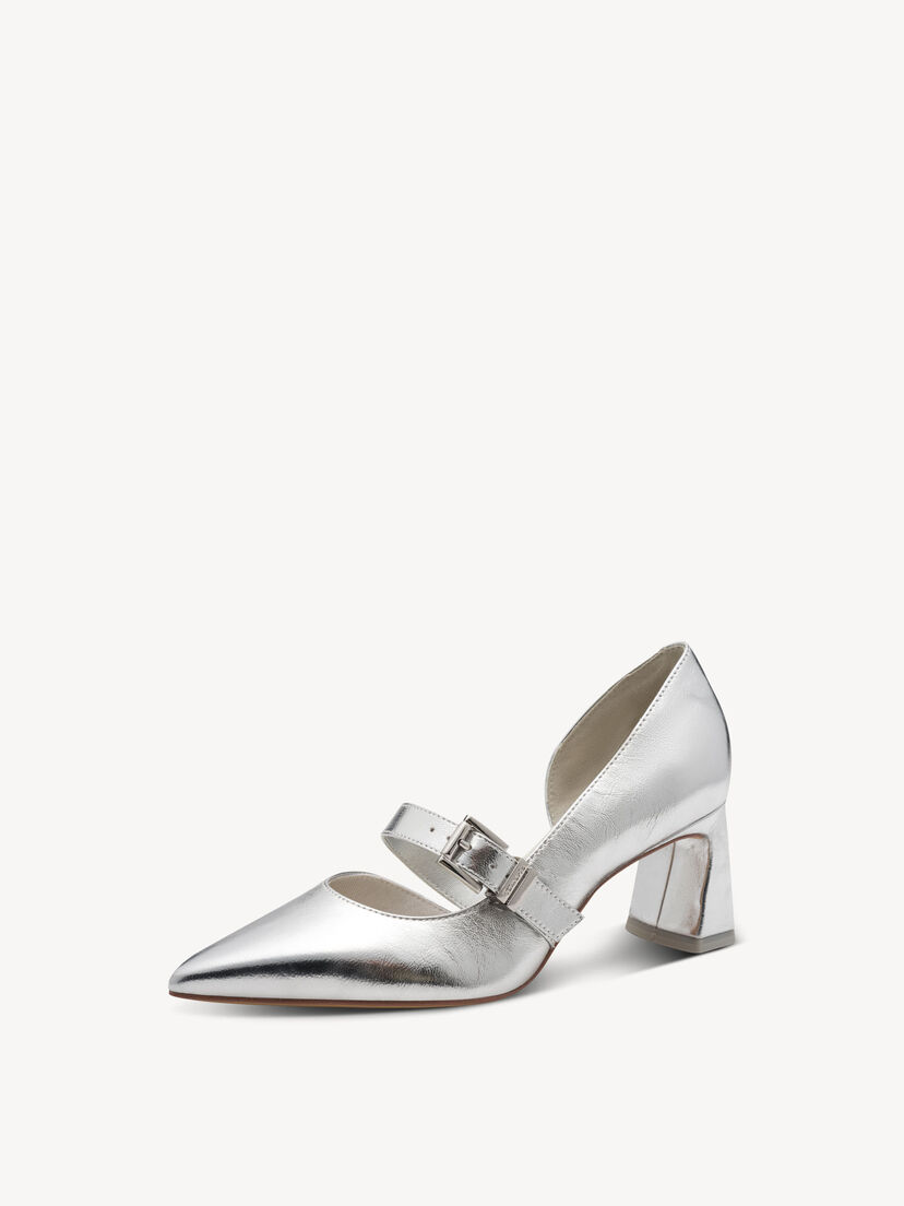 Leren Pumps - metallic