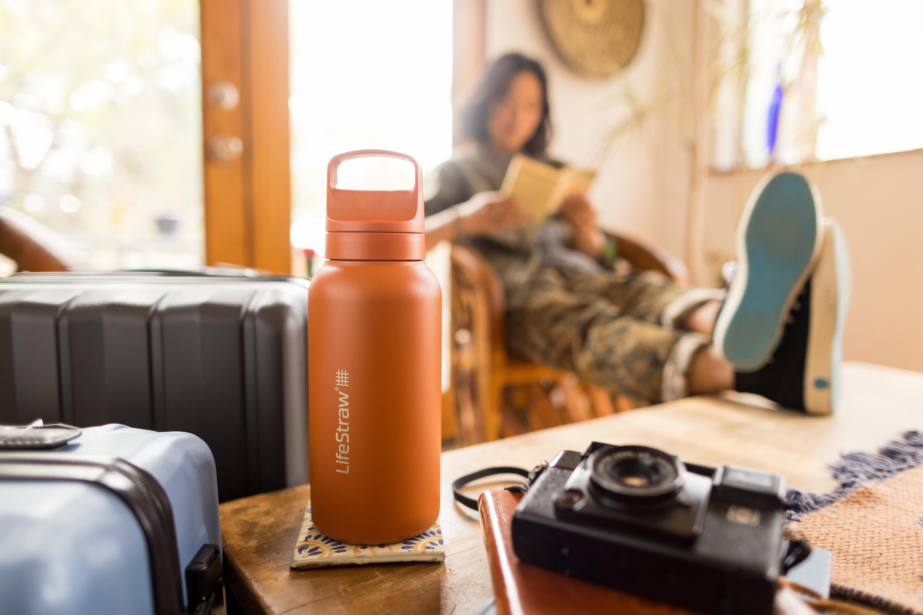 Lifestraw Go 1 Liter waterfles - Laguna Teal