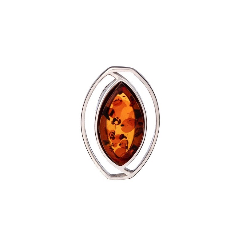 PENDENTIF ARGENT AMBRE