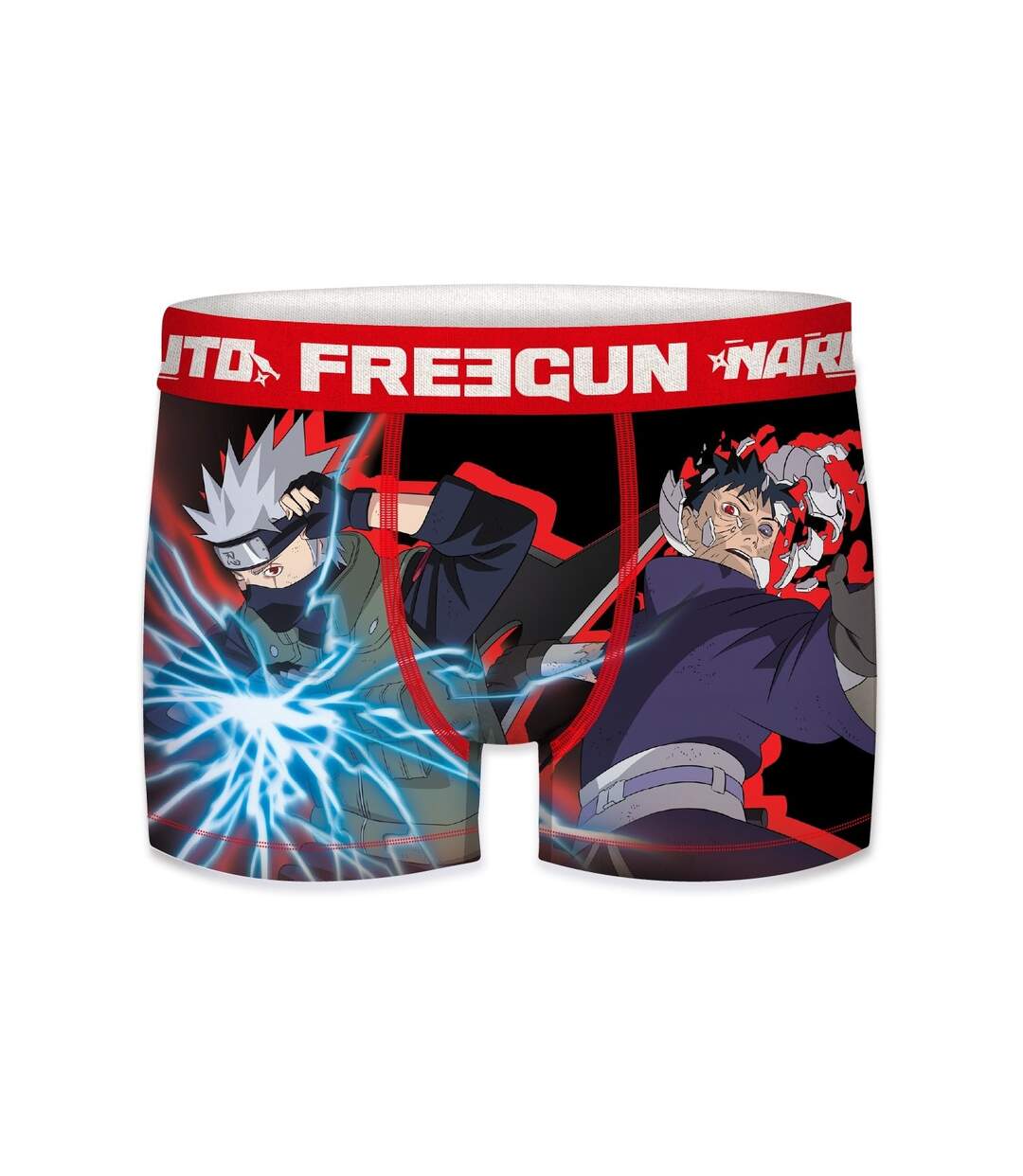 Caleçon Homme Naruto, Sasuke, Boxer Homme, NARUTO SHIPPUDEN, Stretch et Confortable (Lot de 4)