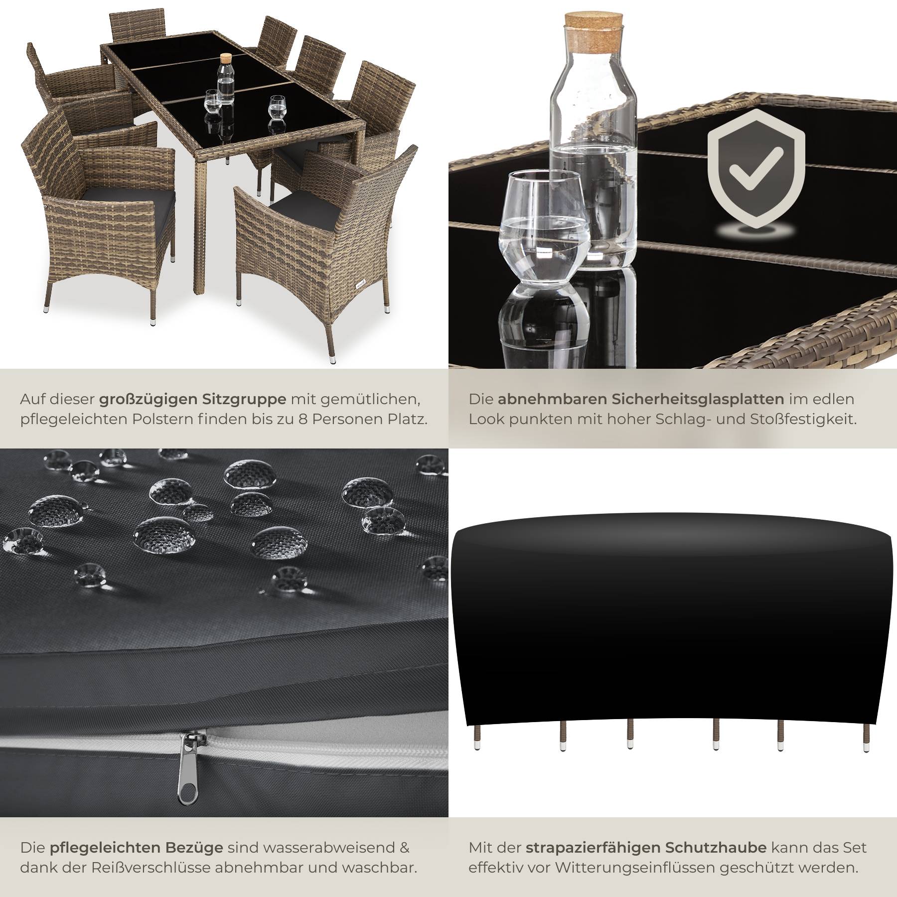Rattan Sitzgruppe Almansa