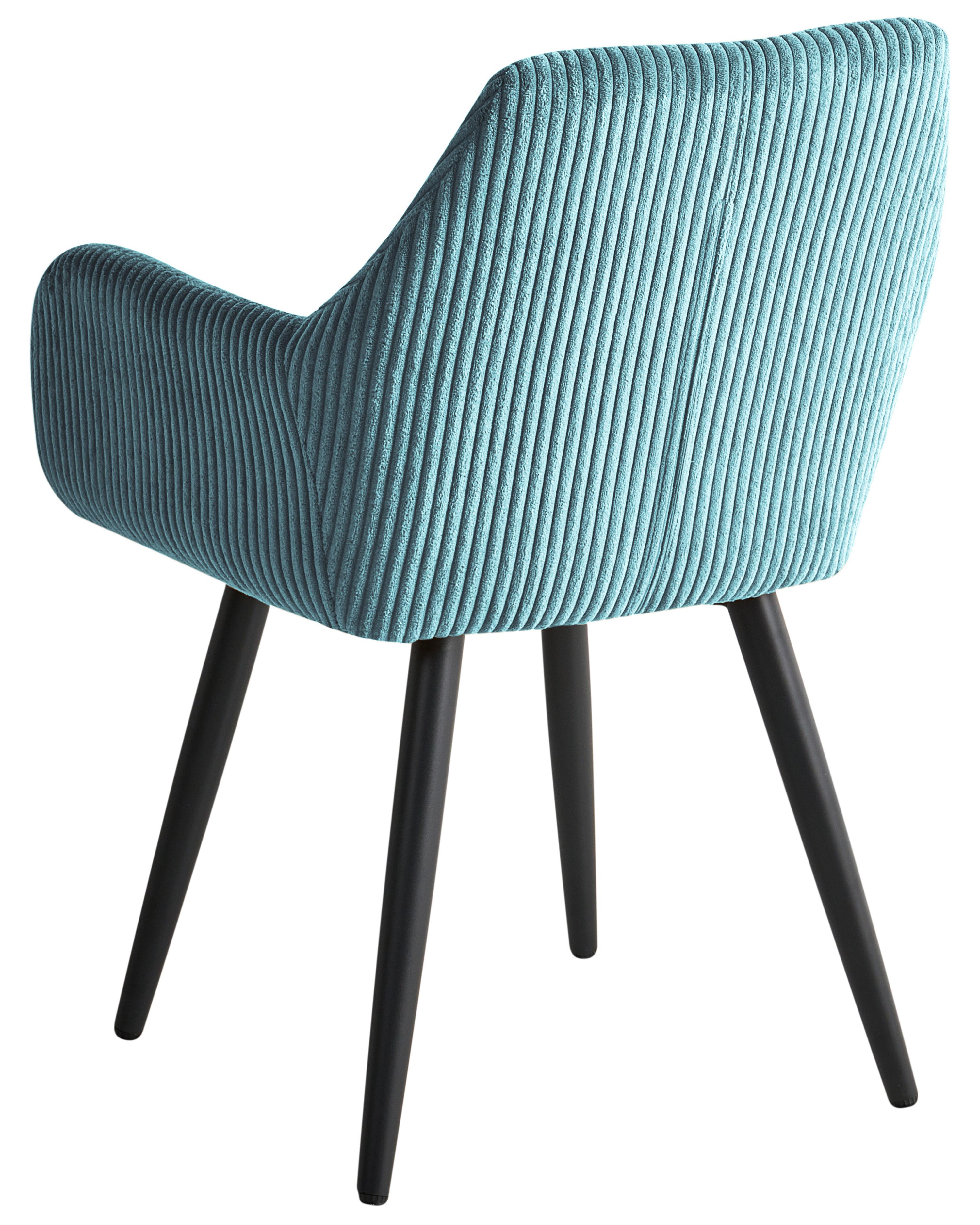 Set van 2 eetkamerstoelen MORI Corduroy Turquoise