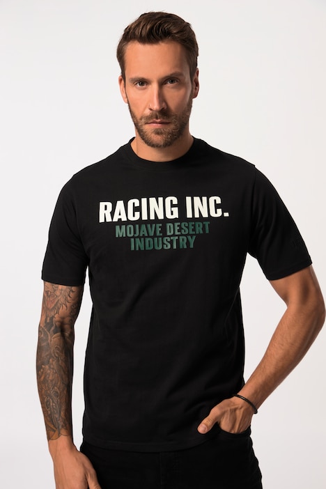 T-Shirt, Halbarm, Brust-Print, Rundhals, bis 8 XL