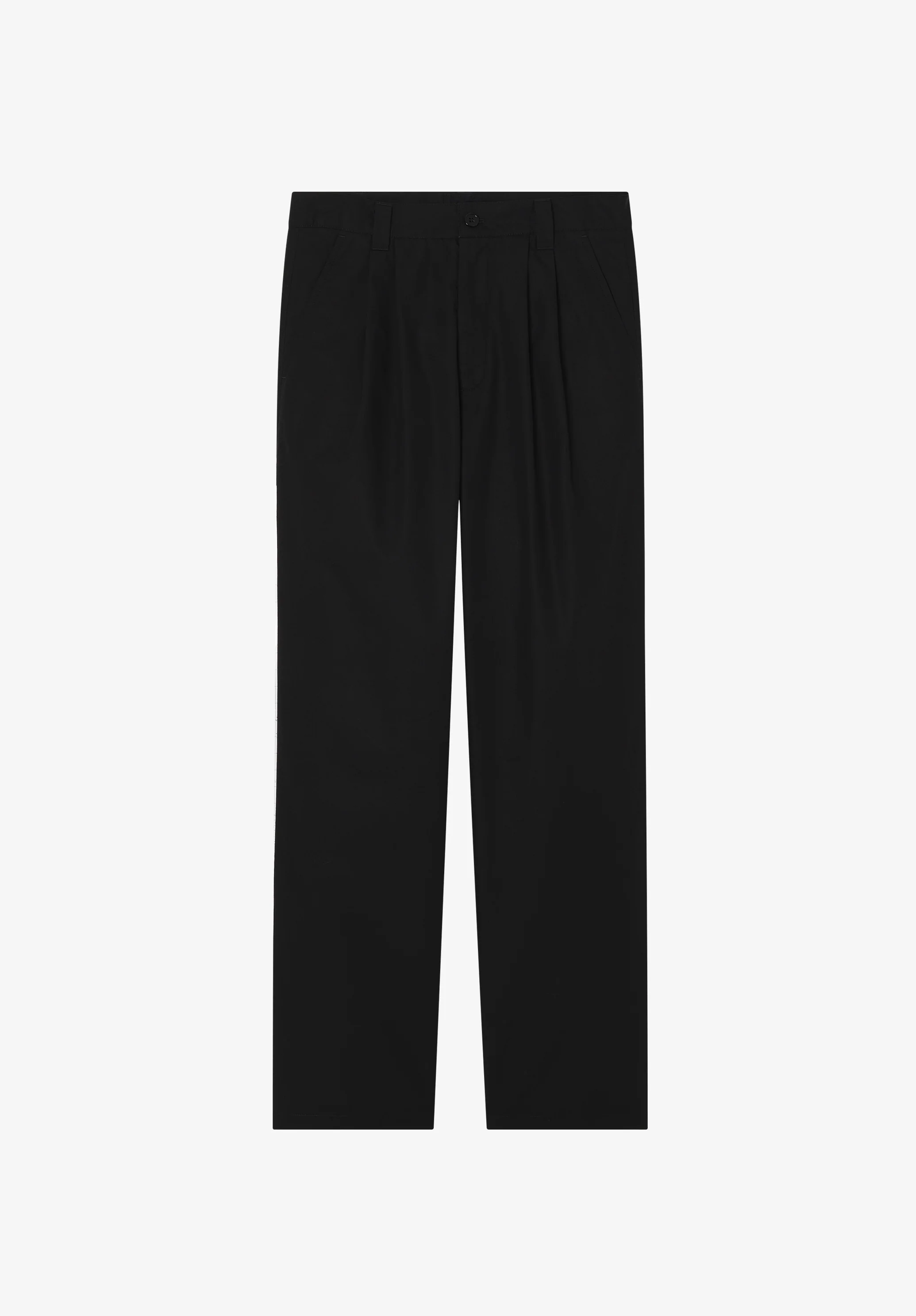 Pantalon noir ample à plis - Noir
