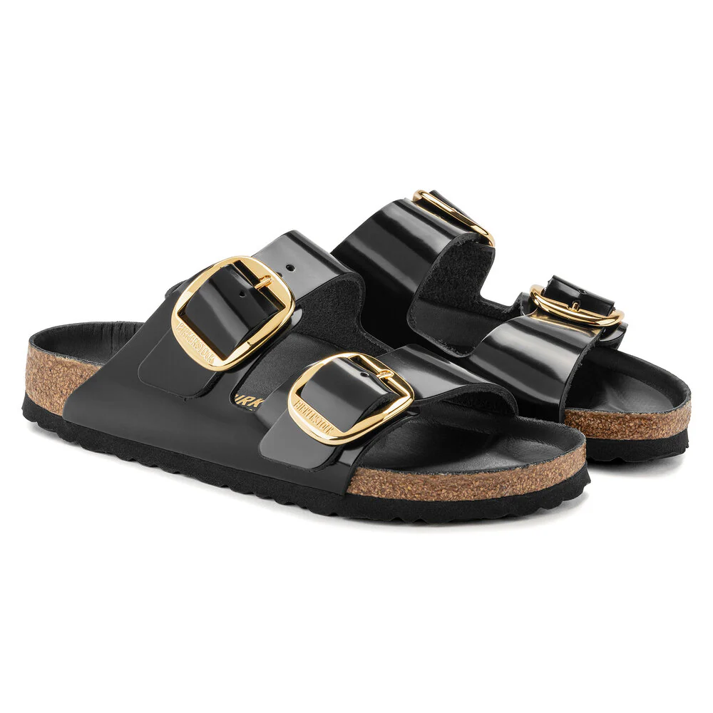 Birkenstock  Arizona Big Buckle sandal - High Shine Black