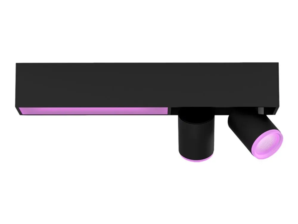 Philips Hue White and Color Ambiance Centris - Loftsspotlys - LED-lyspære/LED x 3 - 16 millioner farver - 2000-6500 K - sort