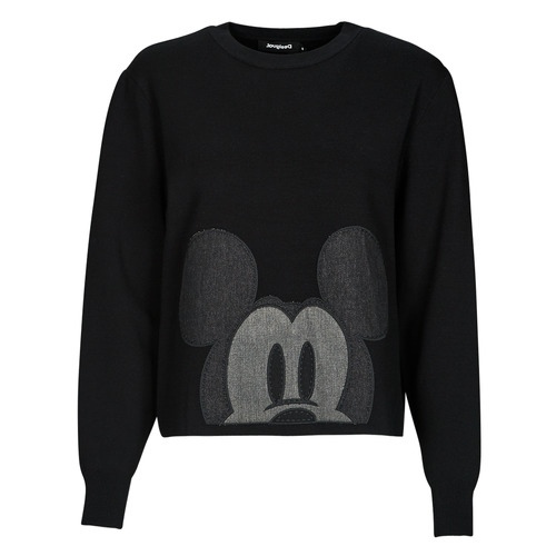 Desigual - MICKEY PATCH DENIM - Noir