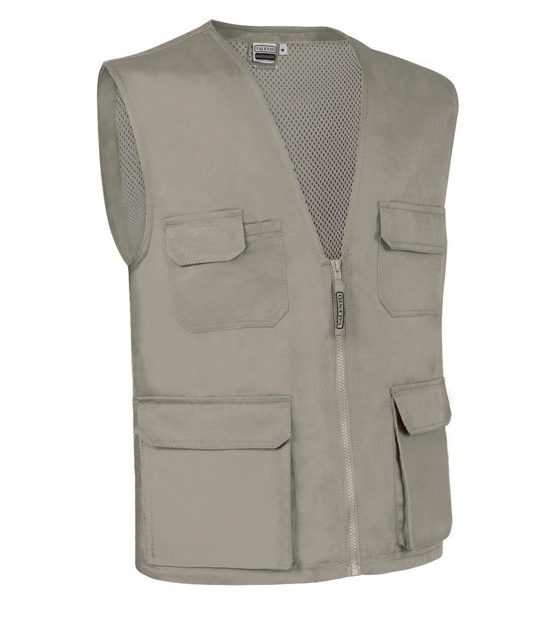 Gilet sans manches multipoches - HARDWARE beige
