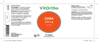 VitOrtho GABA 500mg Vegicaps 60VCP