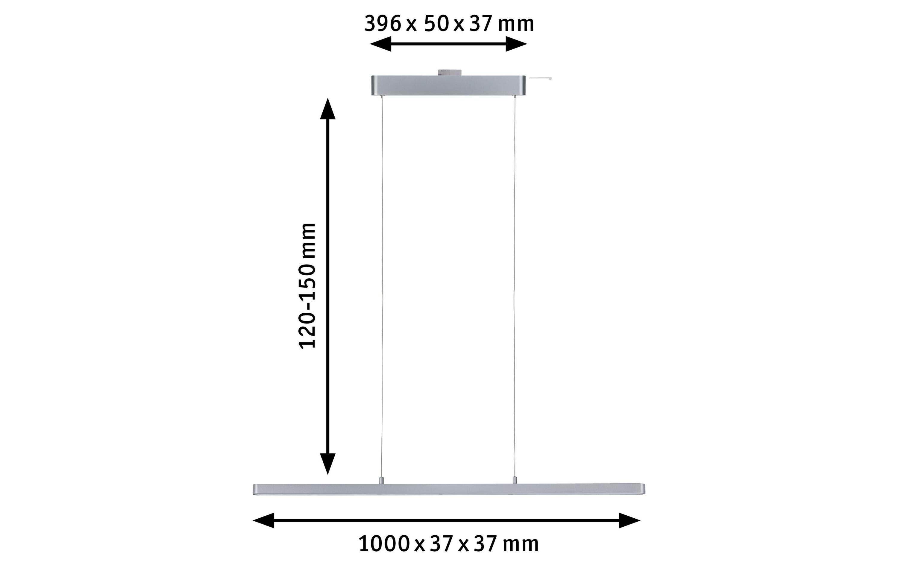 LED Pendelleuchte URail Lento Zigbee, 42W, 2700-6500K, ChromURail LED Pendelleuchte