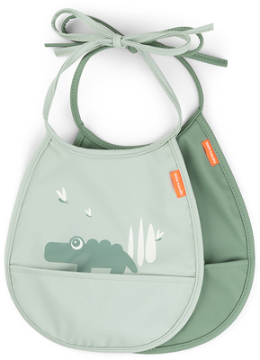Done By Deer Croco Tiny Pocket Smekke 2-Pack, Green
