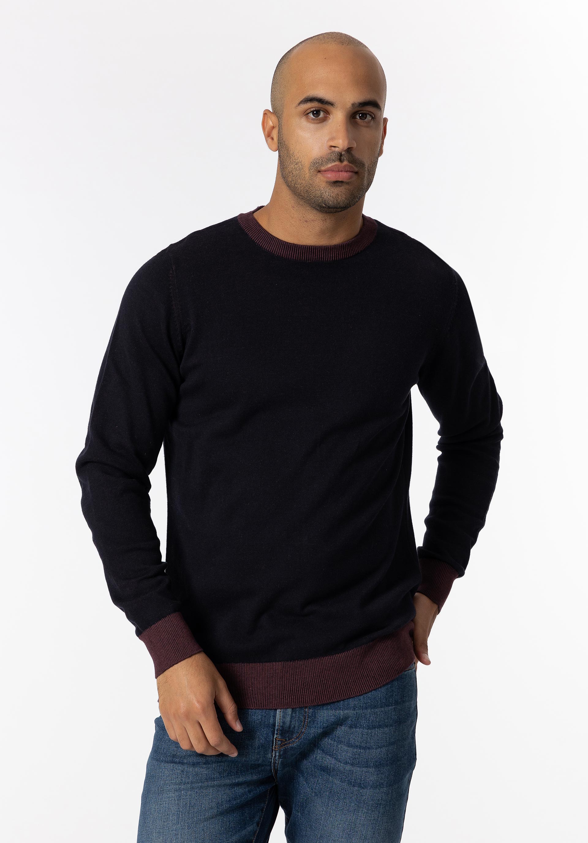Camisola de Malha Bicolor