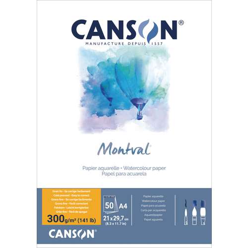 CANSON® Montval® Aquarellkarton, 300 g/qm Feinkorn