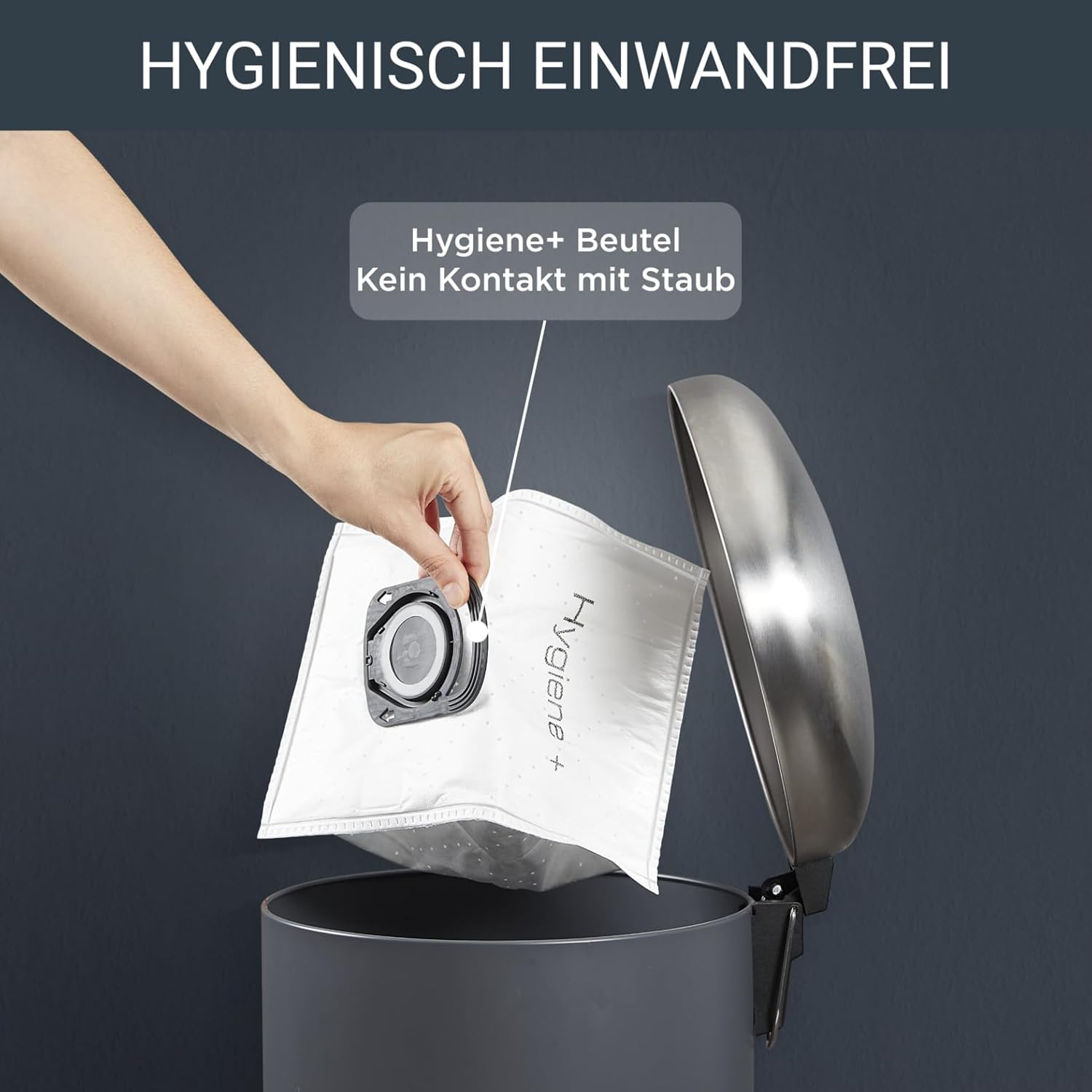 Rowenta Bodenstaubsauger mit Beutel, RO3126 Power XXL, Dunkelblau/Grau