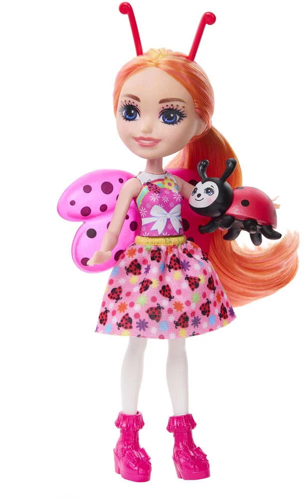 ENCHANTIMALS - BETES CITADINES - POUPEE COCCINELLE ET FIGURI