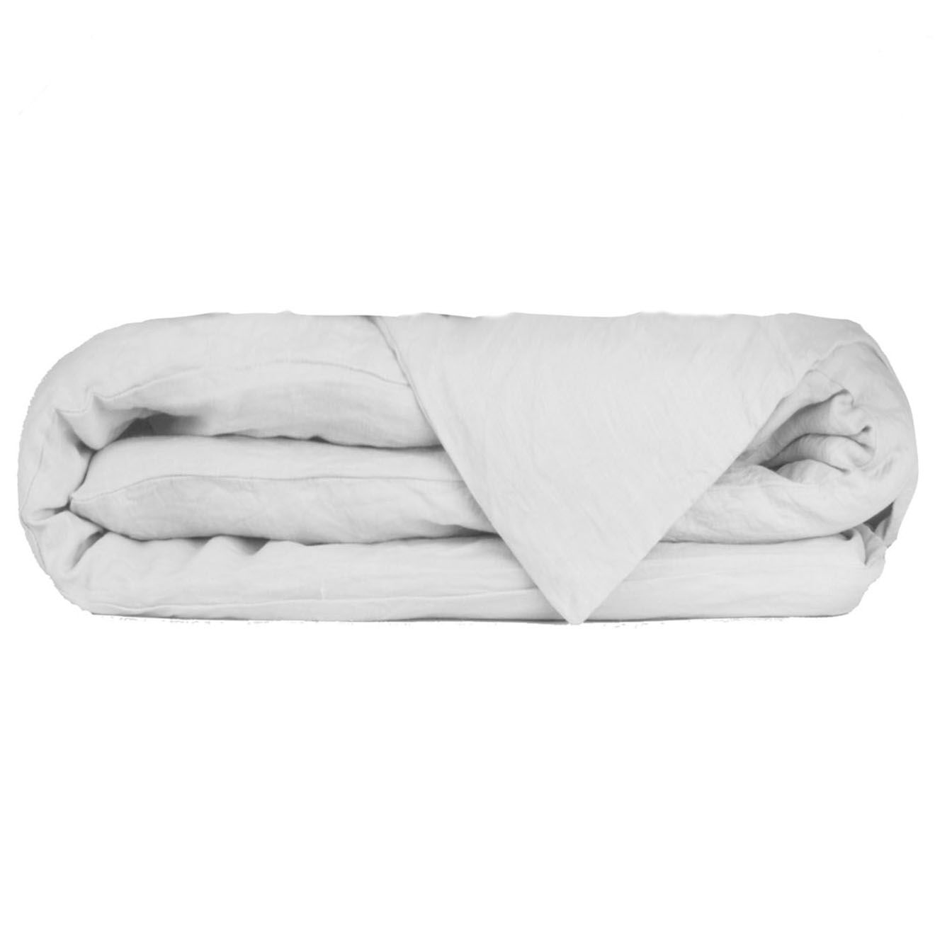 Febronie Home Housse de couette 100% Lin Hortense gris perle