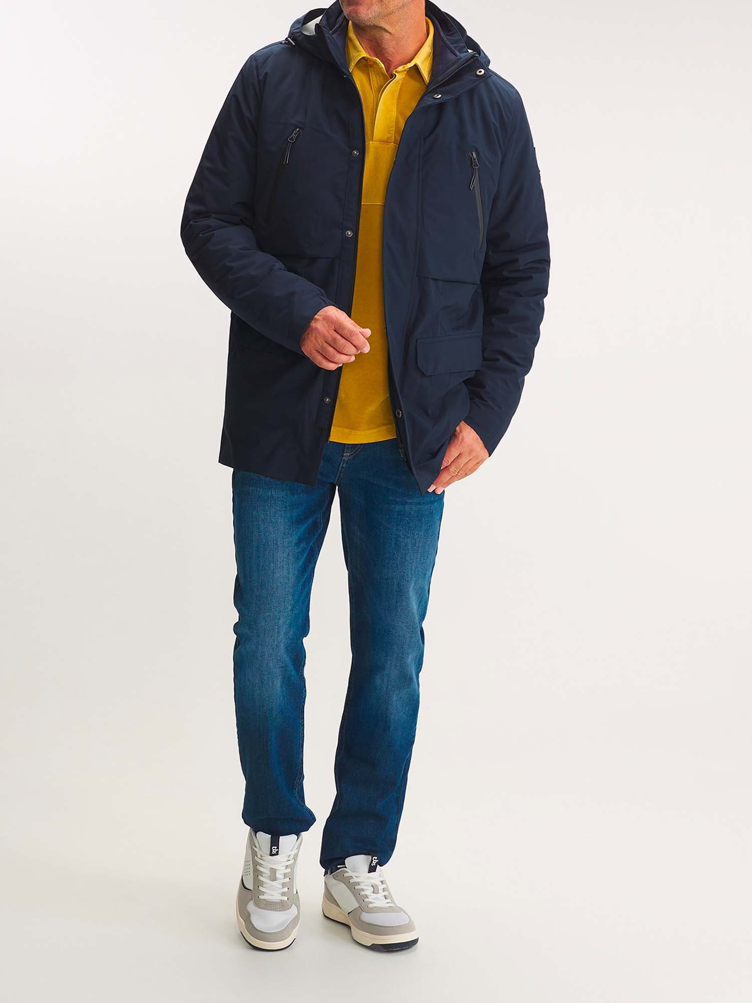 Veste Homme 4 en 1 Imperméable Marine