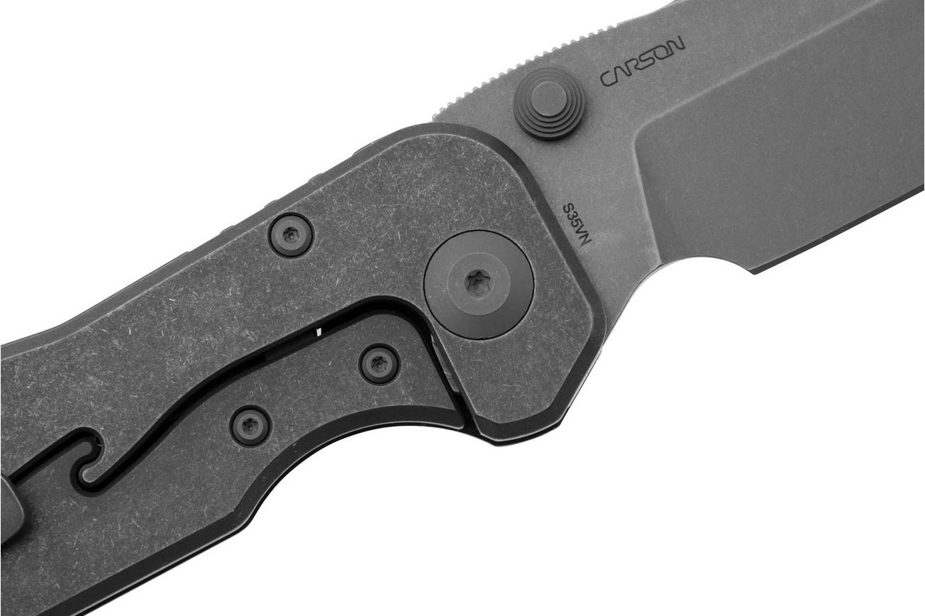 Real Steel 9913 Evolution, Carbonfiber Titanium, Droppoint, zakmes, Carson Huang design