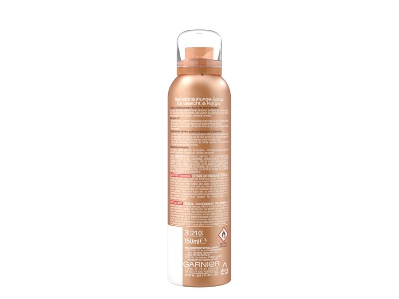 Garnier Ambre Solaire Selbstbräuner Natural Bronzer Selbstb Selbstbräunungs-Spray für eine natürlich aussehende und gleichmässige Bräune am ganzen Körper