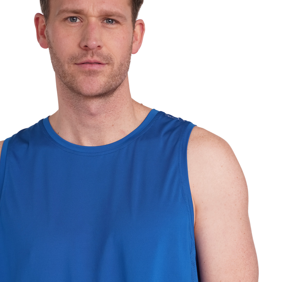 VanVaan Herren Sport-Tanktop mit Mesh-Einsätzen blau